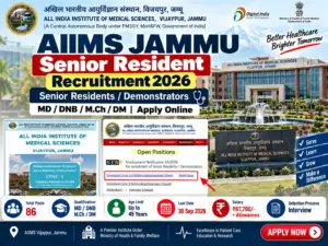 AIIMS Jammu Senior Resident Recruitment 2026