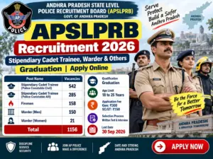 APSLPRB Recruitment 2026
