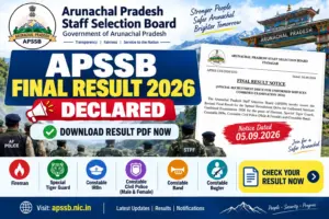 APSSB Final Result 2026