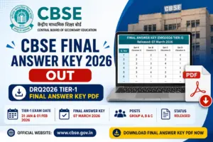 CBSE Final Answer Key 2026