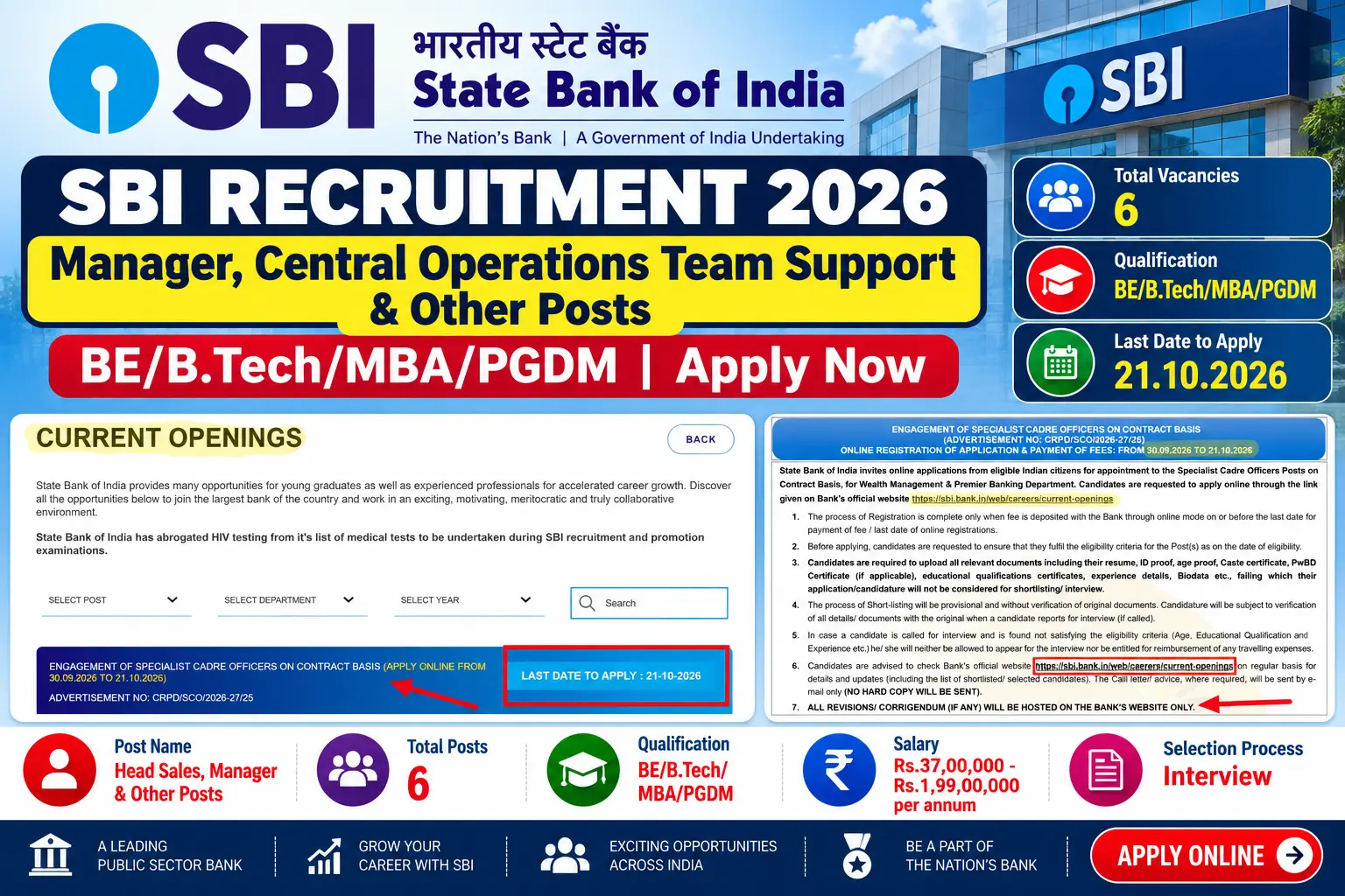 SBI Manager Recruitment 2026