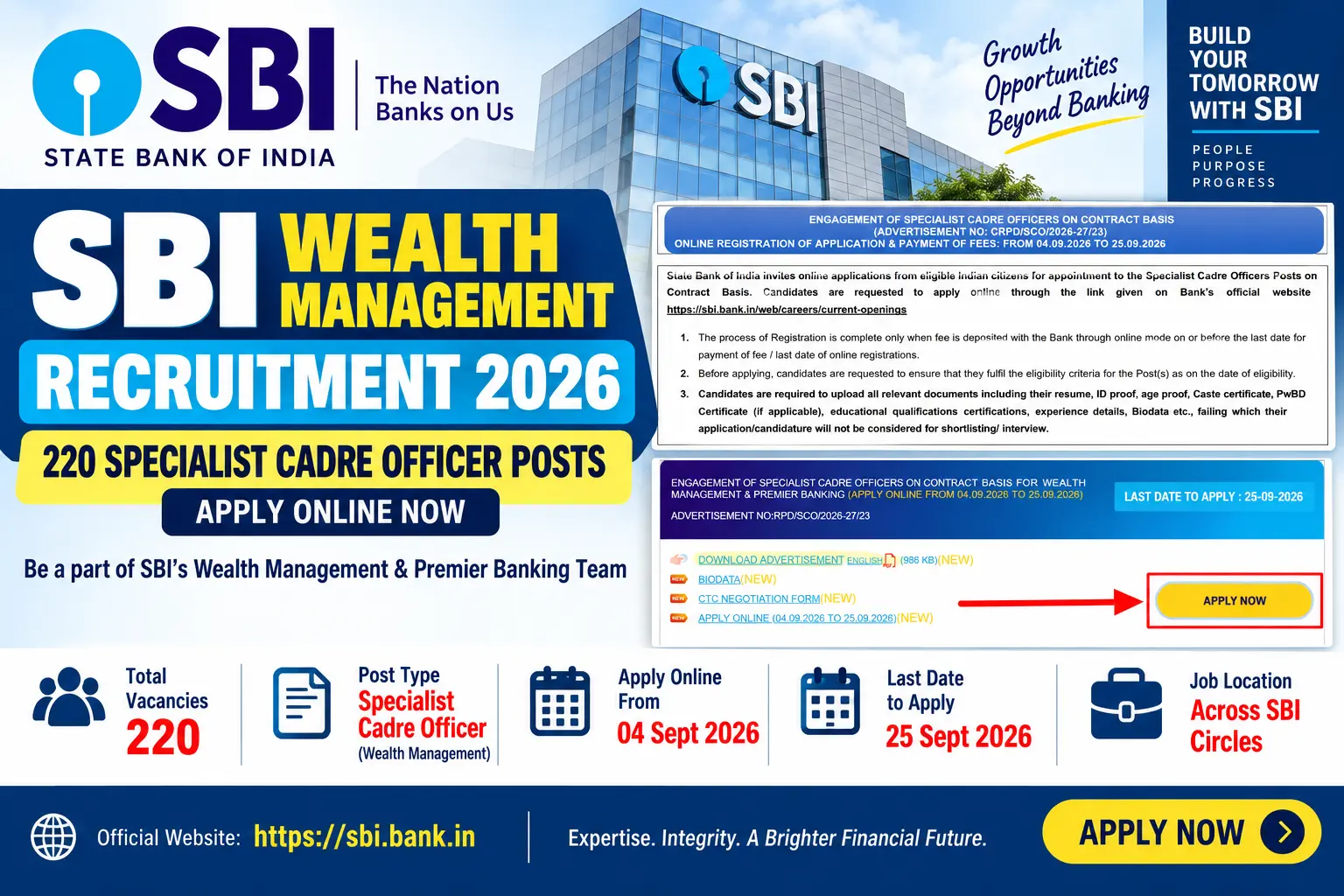 SBI Wealth Management Recruitment 2026