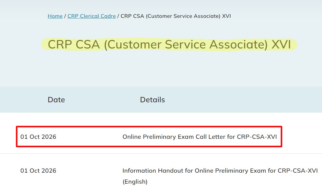 CRP-CSA-Customer-Service-Associate-XVI-–-ibps-10-07-2026_10_10_AM