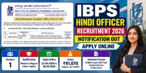 IBPS Hindi Officer Recruitment 2026